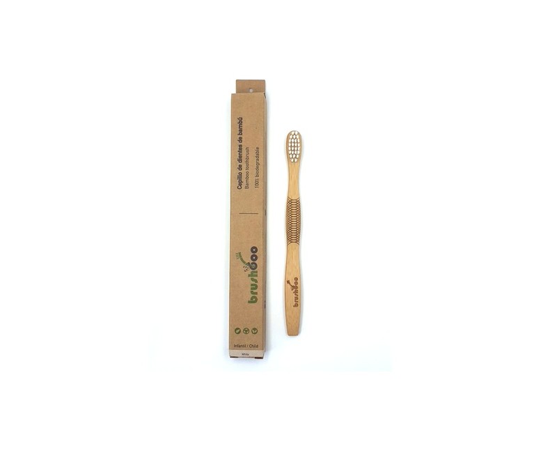 Cepillo individual caja kraft - Infantil Suave Blanco 1 unidad Brushboo
