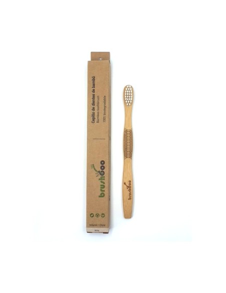 Cepillo individual caja kraft - Infantil Suave Blanco 1 unidad Brushboo