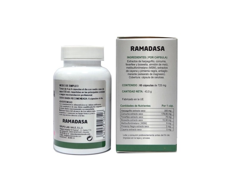 Ramadasa articulaciones 60 cápsulas vegetales de 725 mg Akame