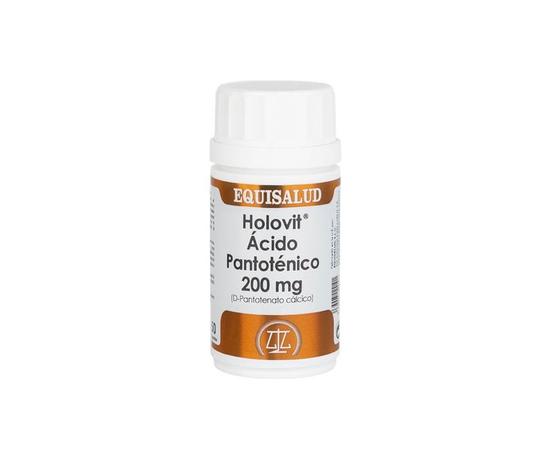 Holovit Ácido Pantoténico 50 cápsulas de 200mg Equisalud