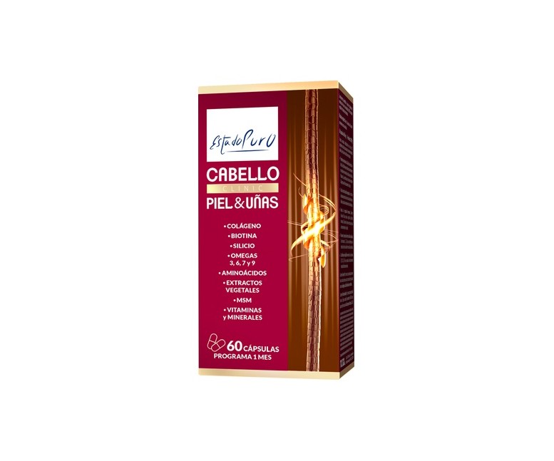 Cabello, piel y uñas 60 cápsulas vegetales Estado Puro