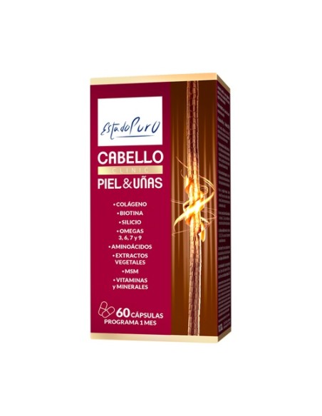 Cabello, piel y uñas 60 cápsulas vegetales Estado Puro
