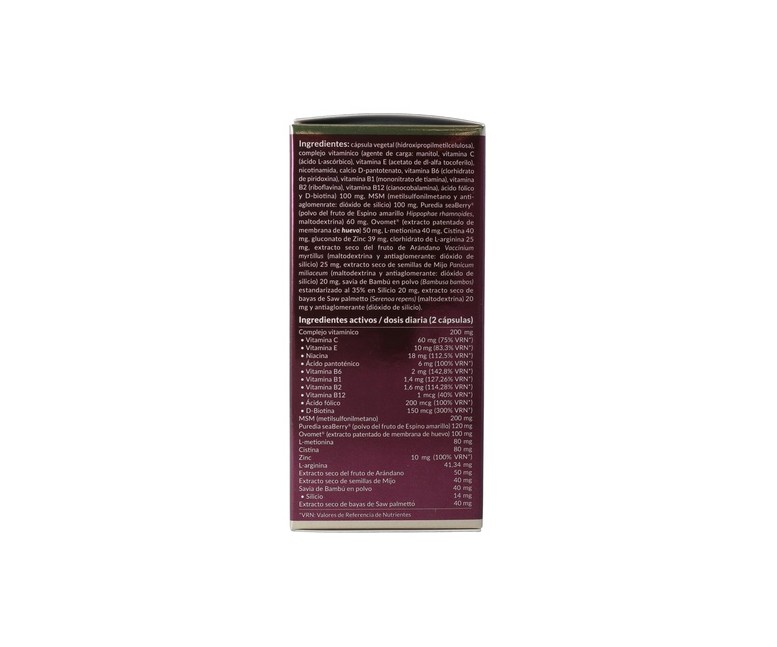 Cabello, piel y uñas 60 cápsulas vegetales Estado Puro