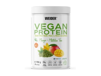 Proteína vegana de mango matcha