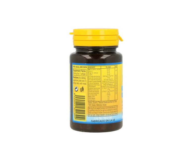 Cabello, Uñas y Piel 30 perlas de 540mg Nature Essential