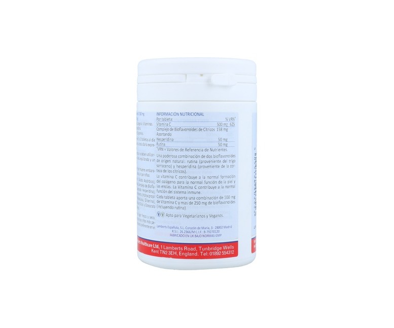 Rutina y vitamina C 90 tabletas Lamberts