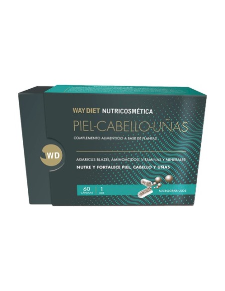 Nutricosmética Piel-Cabello-Uñas 60 cápsulas de 478mg Waydiet