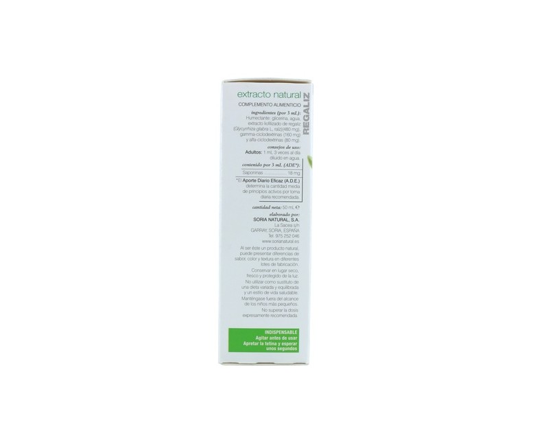 Extracto de Regaliz (Fórmula XXI) 50 ml Soria Natural