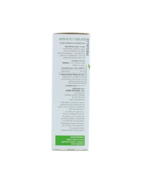 Extracto de Regaliz (Fórmula XXI) 50 ml Soria Natural