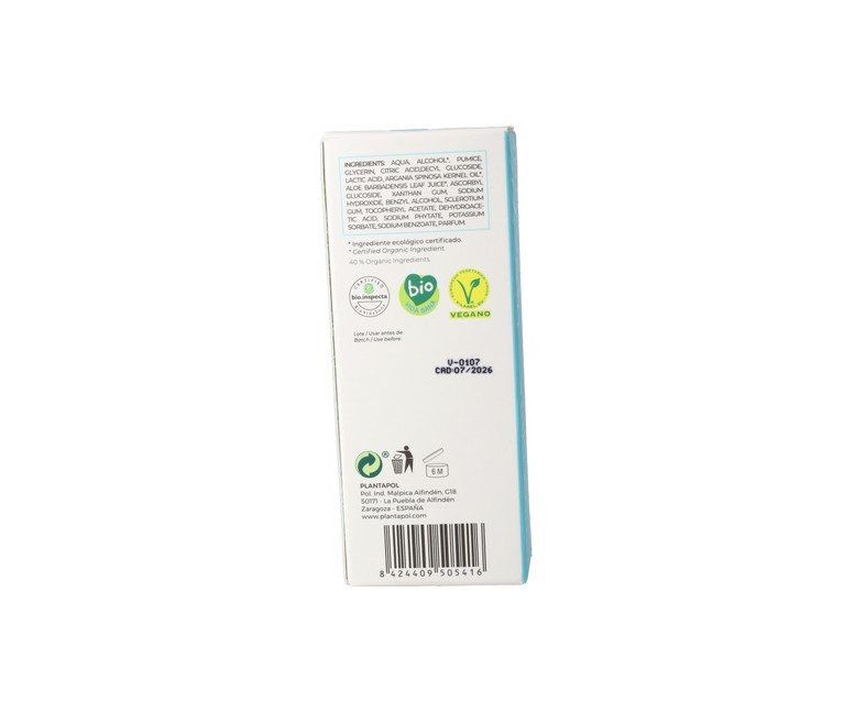 Gel exfoliante facial 75 ml de gel Plantapol