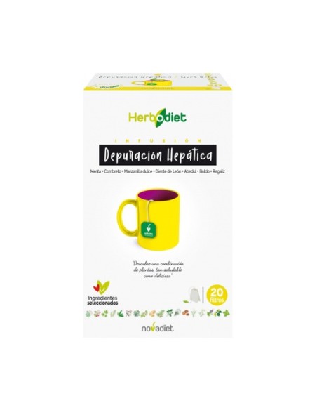 Herbodiet Depuración Hepática 20 bolsitas infusoras Nova Diet