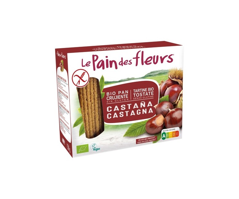 Tostadas Crujientes de Castaña Bio Sin Gluten 150 g Le Pain des Fleurs