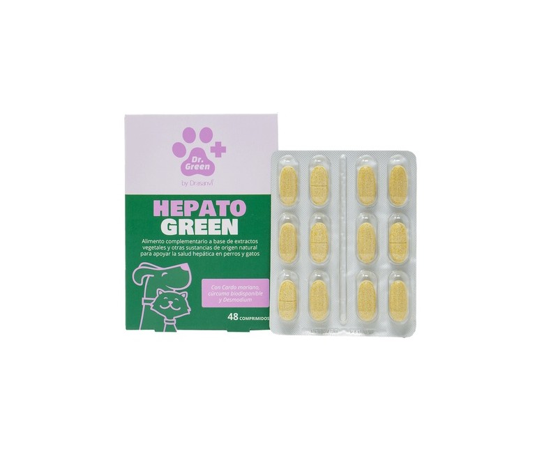 Hepatogreen salud hepática perros y gatos 48 comprimidos DR GREEN