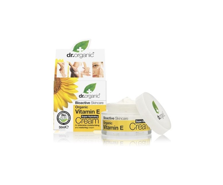 Crema hidratante Organic Vitamin E S-hydrating 50 ml de crema Dr. Organic