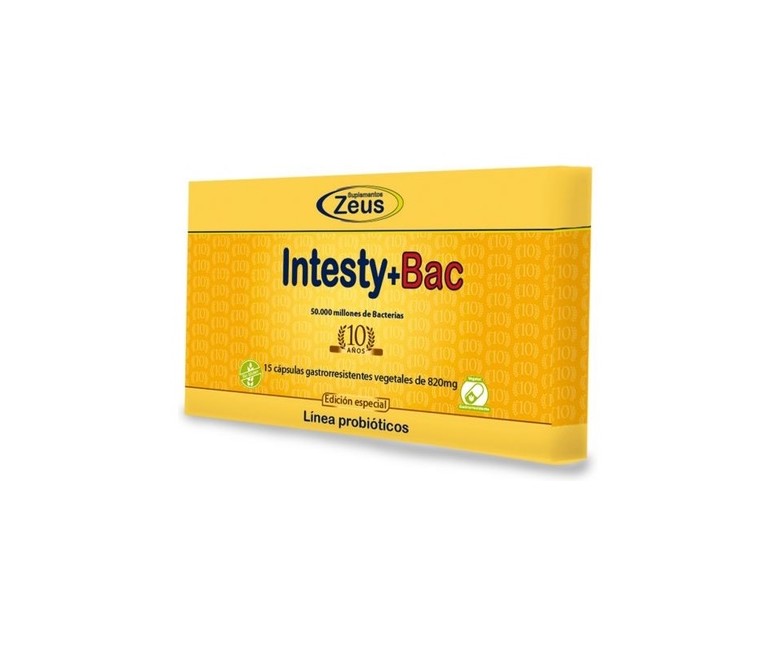 INTESTY+BAC BLISTER 15 cápsulas de 820mg Zeus