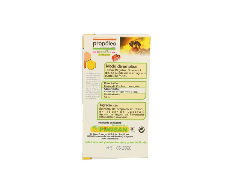 Extracto de Propoleo S/Al 50 ml Pinisan