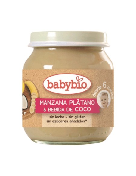 Tarrito Manzana Plátano Coco 6m+ 130 g Babybio