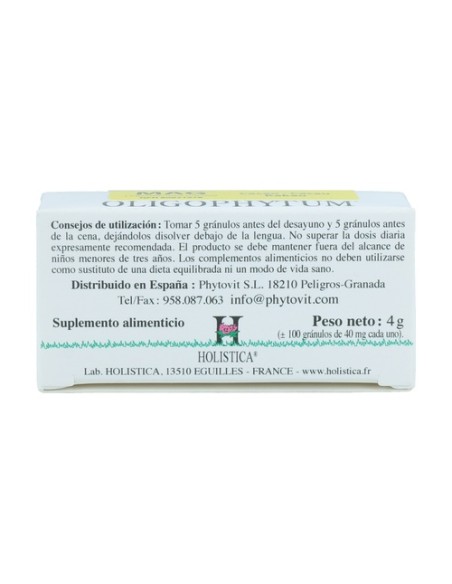 Oligophytum Magnesio (H8 MAG) 100 comprimidos sublinguales Holistica