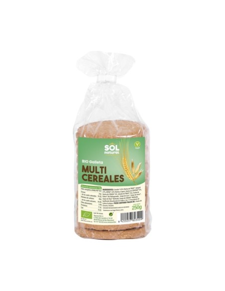 Galletas multicereales Bio 250 g Sol Natural