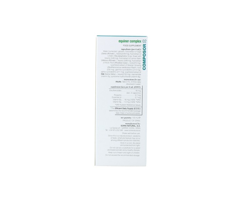Composor 02 Equiner Fórmula XXI 100 ml Soria Natural