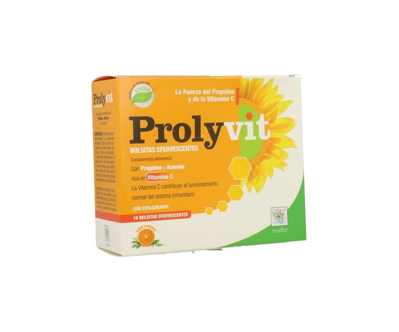 Prolyvit (Vitamina C) Efervescente Prolisan 16 sobres Noefar