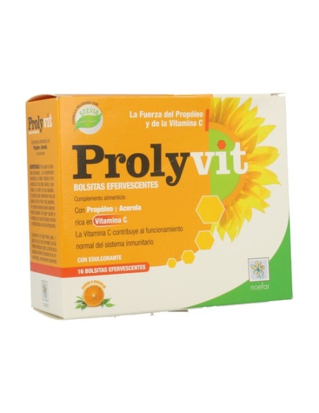Prolyvit (Vitamina C) Efervescente Prolisan 16 sobres Noefar