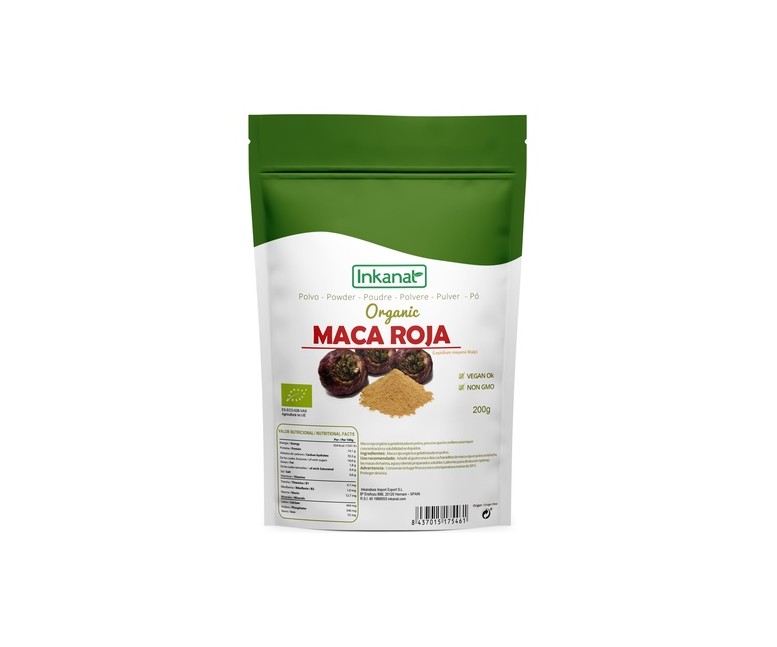 Maca Roja en Polvo Bio 200 g de polvo Inkanat