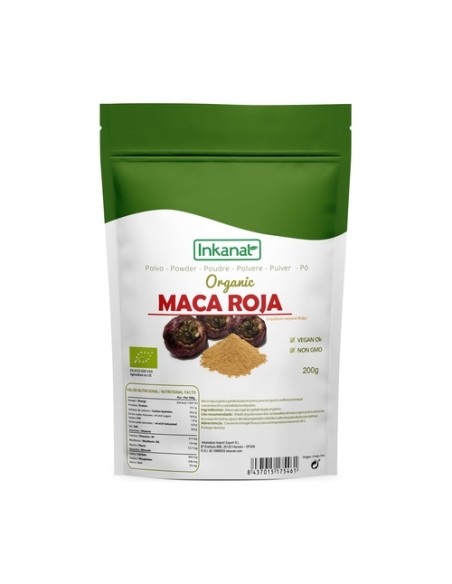 Maca Roja en Polvo Bio 200 g de polvo Inkanat