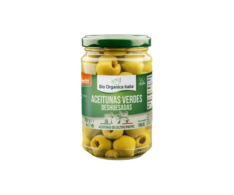 Aceituna verde deshuesada bio organica italia 280 g Bio Organica Italia