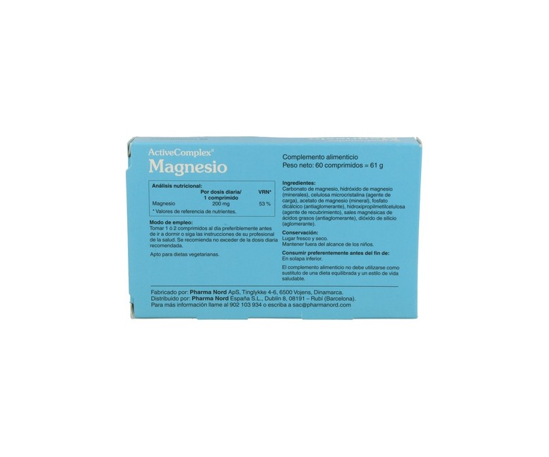 Activecomplex Magnesio 60 comprimidos Pharma Nord
