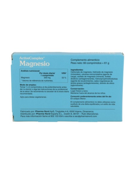 Activecomplex Magnesio 60 comprimidos Pharma Nord