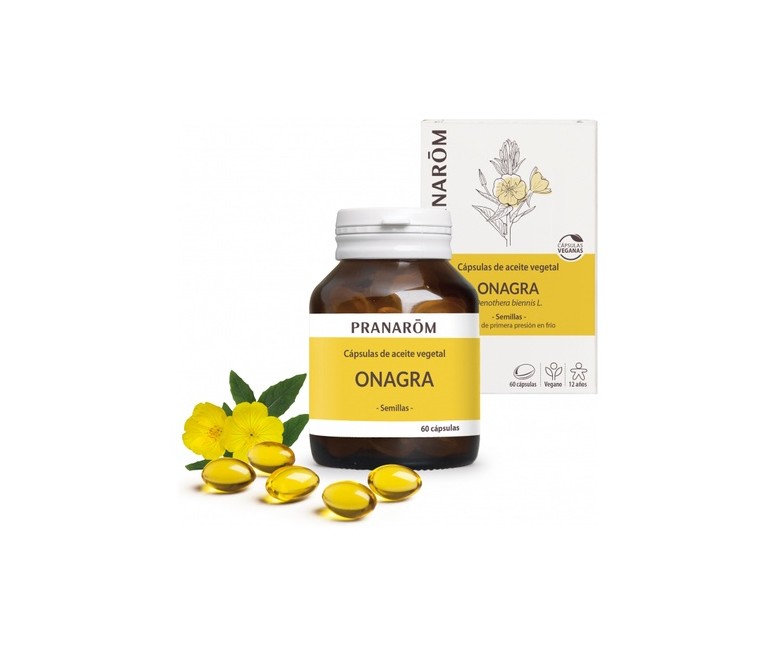Cápsulas de Aceite Vegetal de Onagra 60 cápsulas Pranarom
