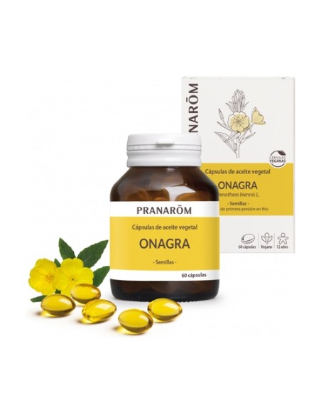Cápsulas de Aceite Vegetal de Onagra 60 cápsulas Pranarom