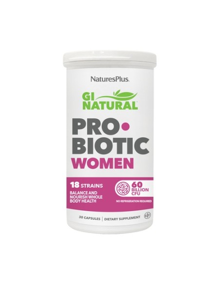 GI Natural Probiotic Women 30 cápsulas Natures Plus