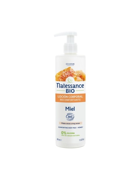 Loción corporal reconfortante de miel 400 ml (Miel) Natessance