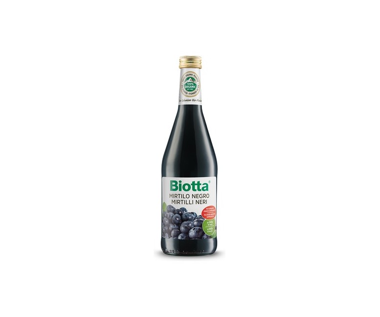 Pack Jugo de Mirtilo (Arándano Negro) 6 unidades de 500 ml Biotta