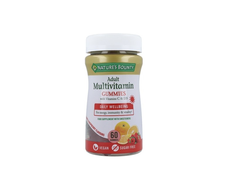 Gummies multivitamínico adultos 60 gominolas Nature's Bounty