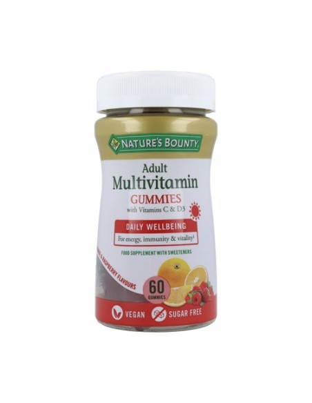 Gummies multivitamínico adultos 60 gominolas Nature's Bounty