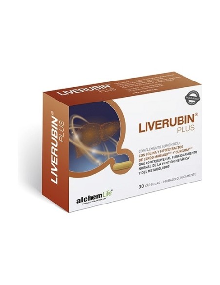 Liverubin plus hígado 30 cápsulas de 549.4mg Alchemlife