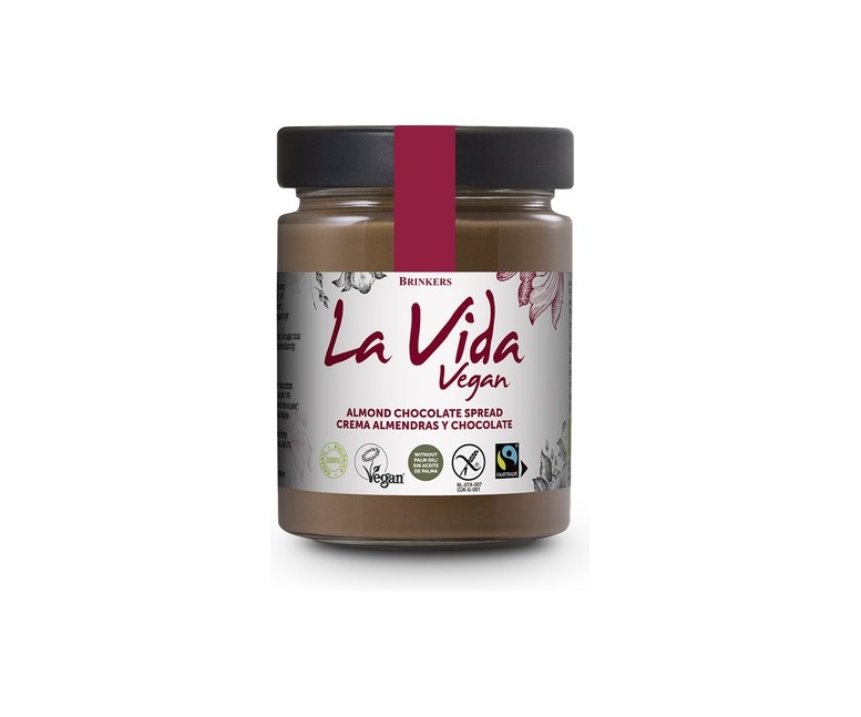 Crema de Chocolate con Almendras Vegana 270 g La Vida Vegan