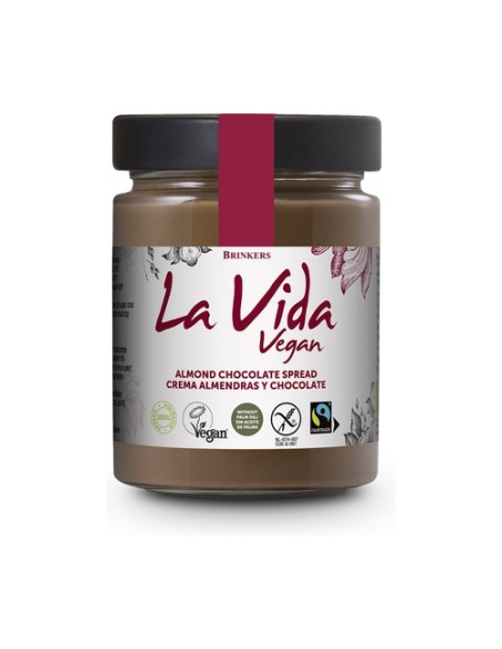 Crema de Chocolate con Almendras Vegana 270 g La Vida Vegan