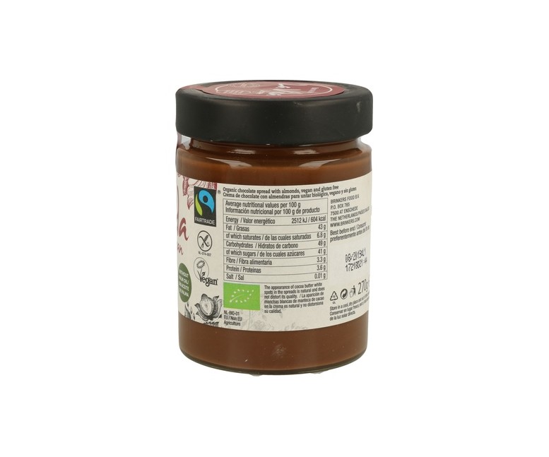 Crema de Chocolate con Almendras Vegana 270 g La Vida Vegan
