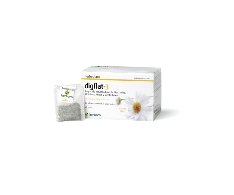 Infusión Herboplant Digflat 3 20 bolsitas infusoras Herbora