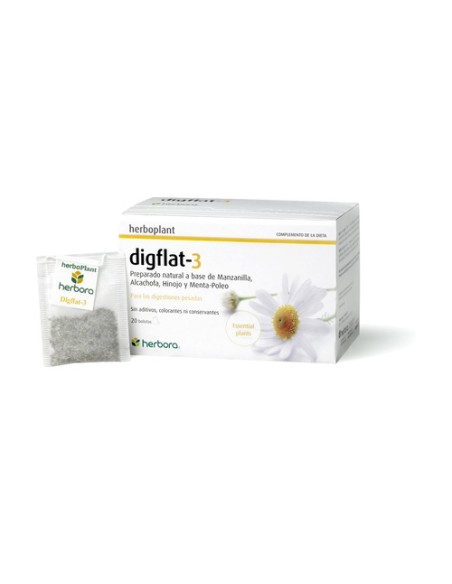 Infusión Herboplant Digflat 3 20 bolsitas infusoras Herbora