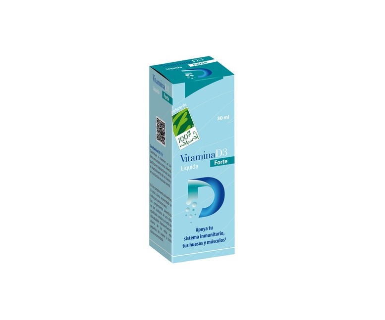 Vitamina D3 líquida forte 30 ml 100% Natural