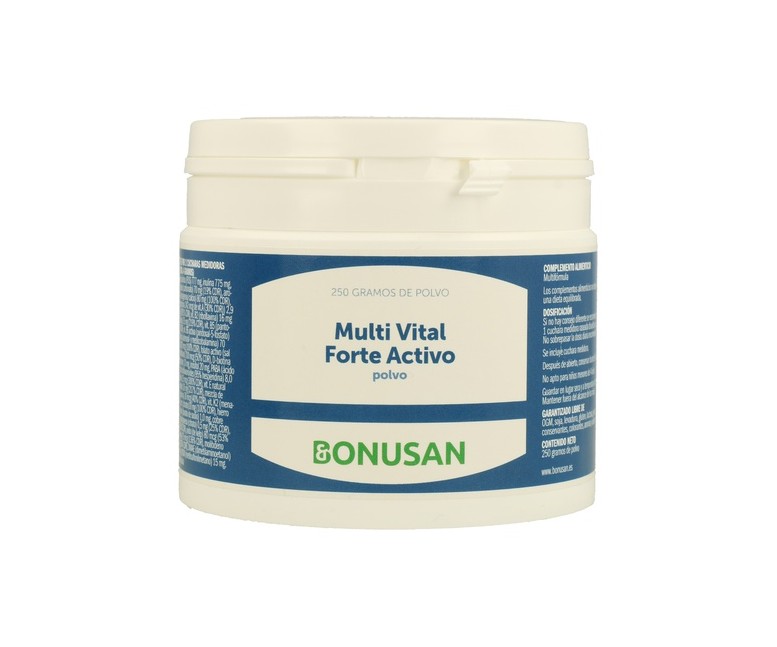 Multi Vital Forte Activo multivitamínico en polvo 250 g Bonusan