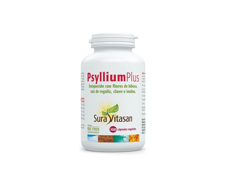 Psyllium Plus con Fos 100 cápsulas Sura Vitasan