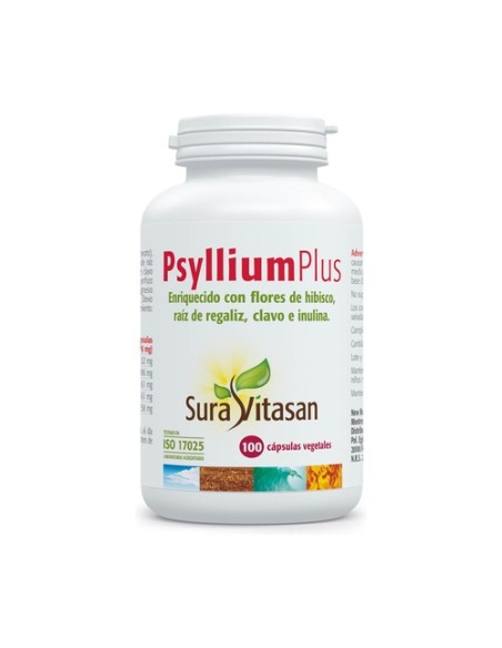 Psyllium Plus con Fos 100 cápsulas Sura Vitasan