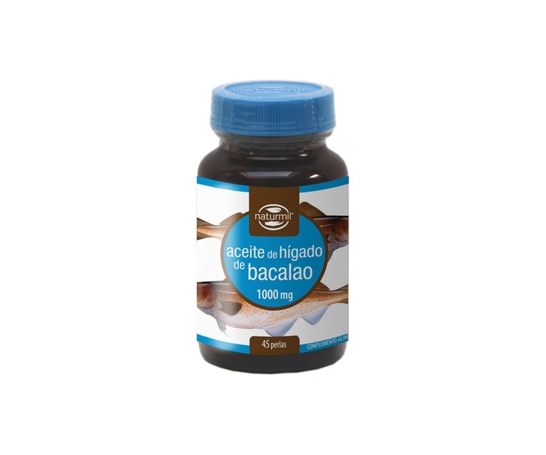 Aceite de Hígado de Bacalao 45 cápsulas de 1000mg Naturmil