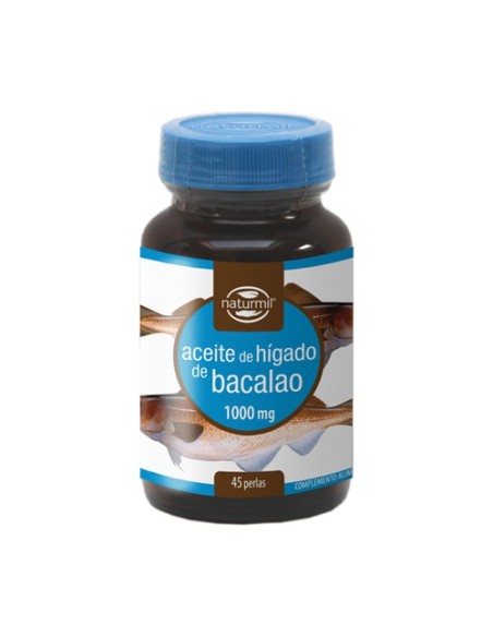 Aceite de Hígado de Bacalao 45 cápsulas de 1000mg Naturmil